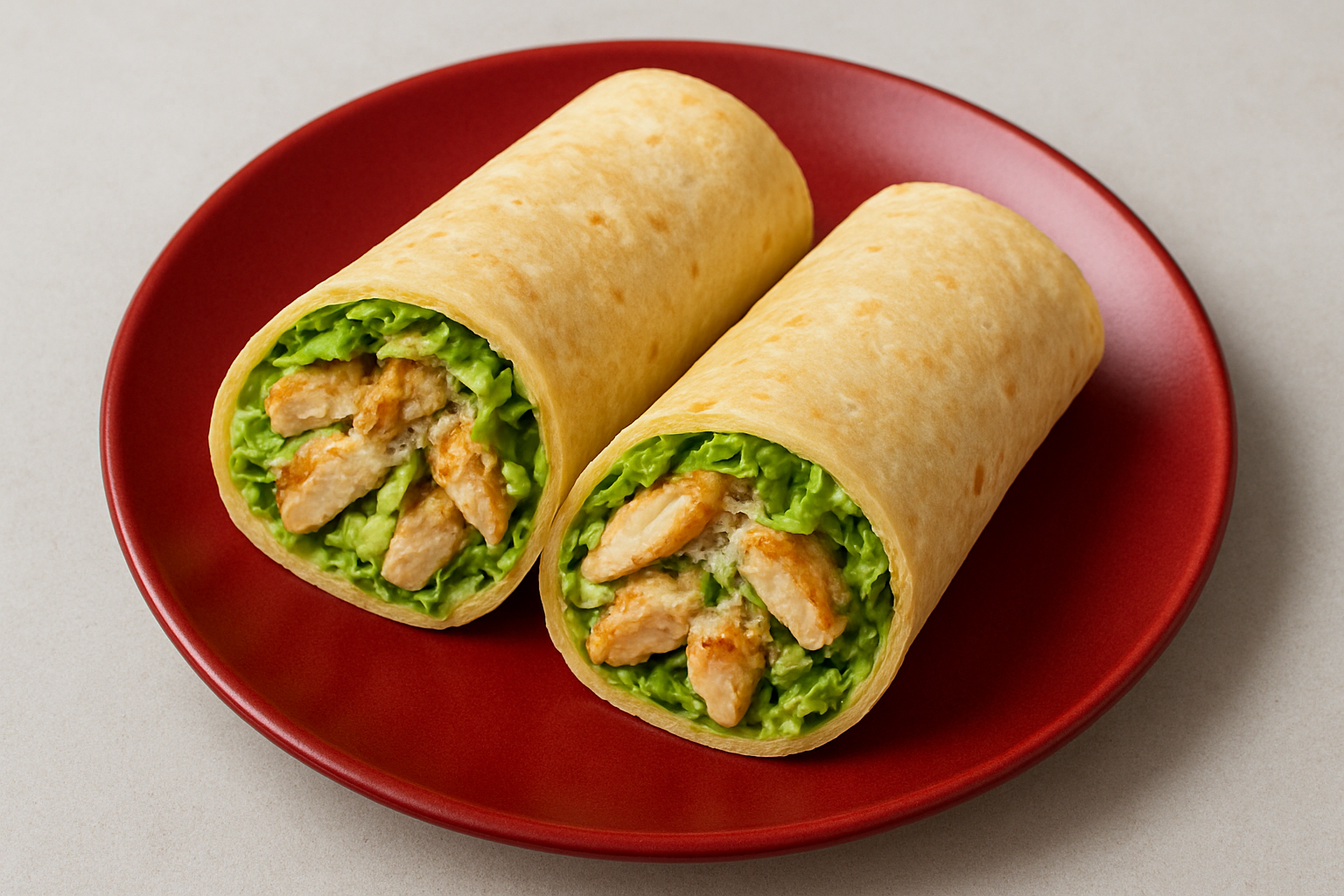 chicken caesar wraps