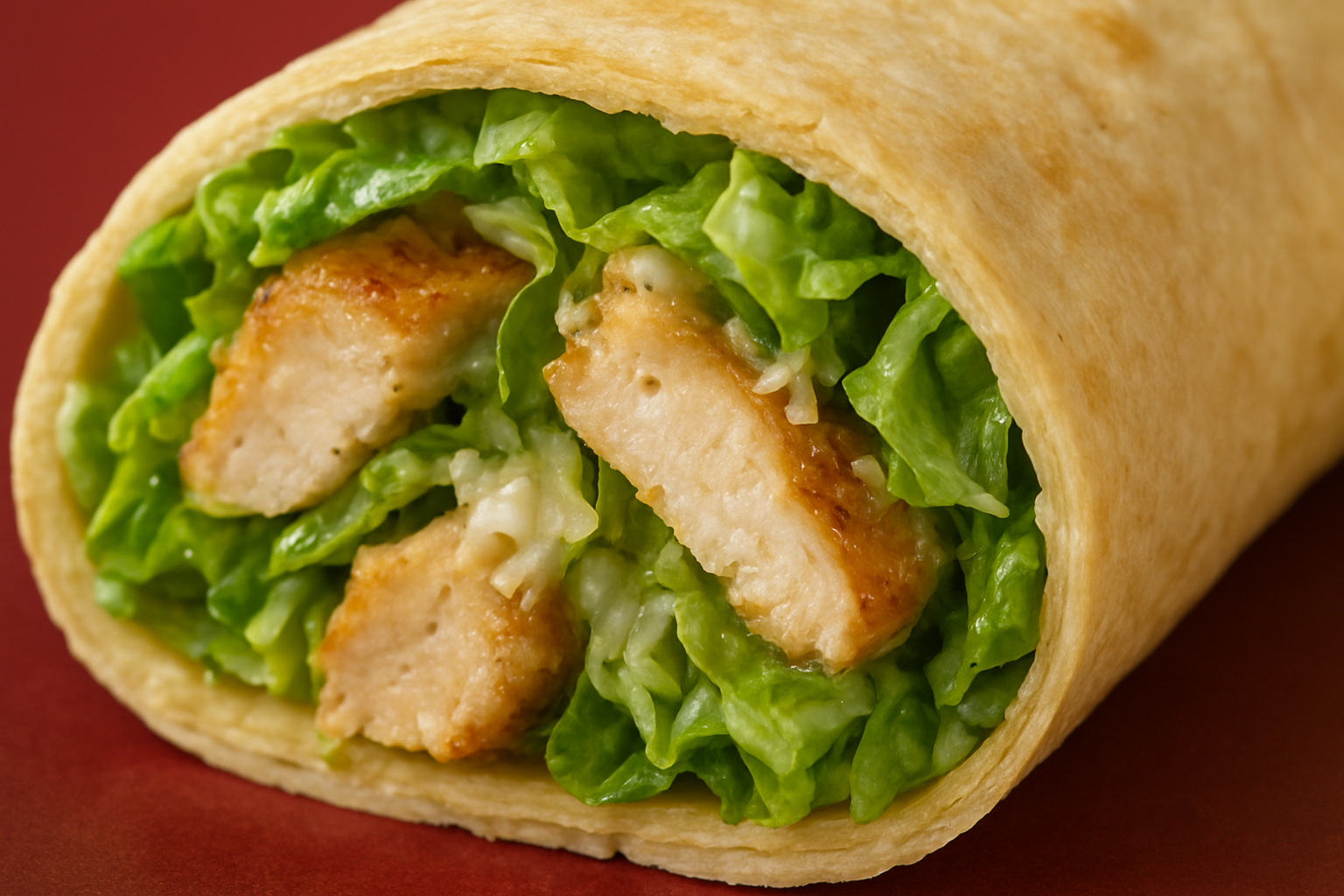 chicken caesar wraps